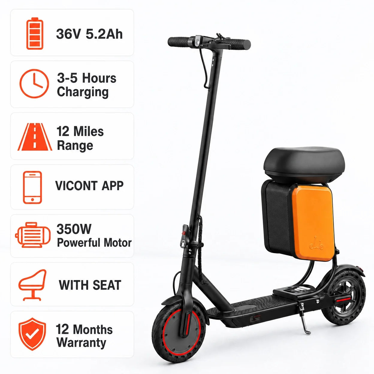Ruwan Electric scooter Bike for adults 30Km/h - 25Km range